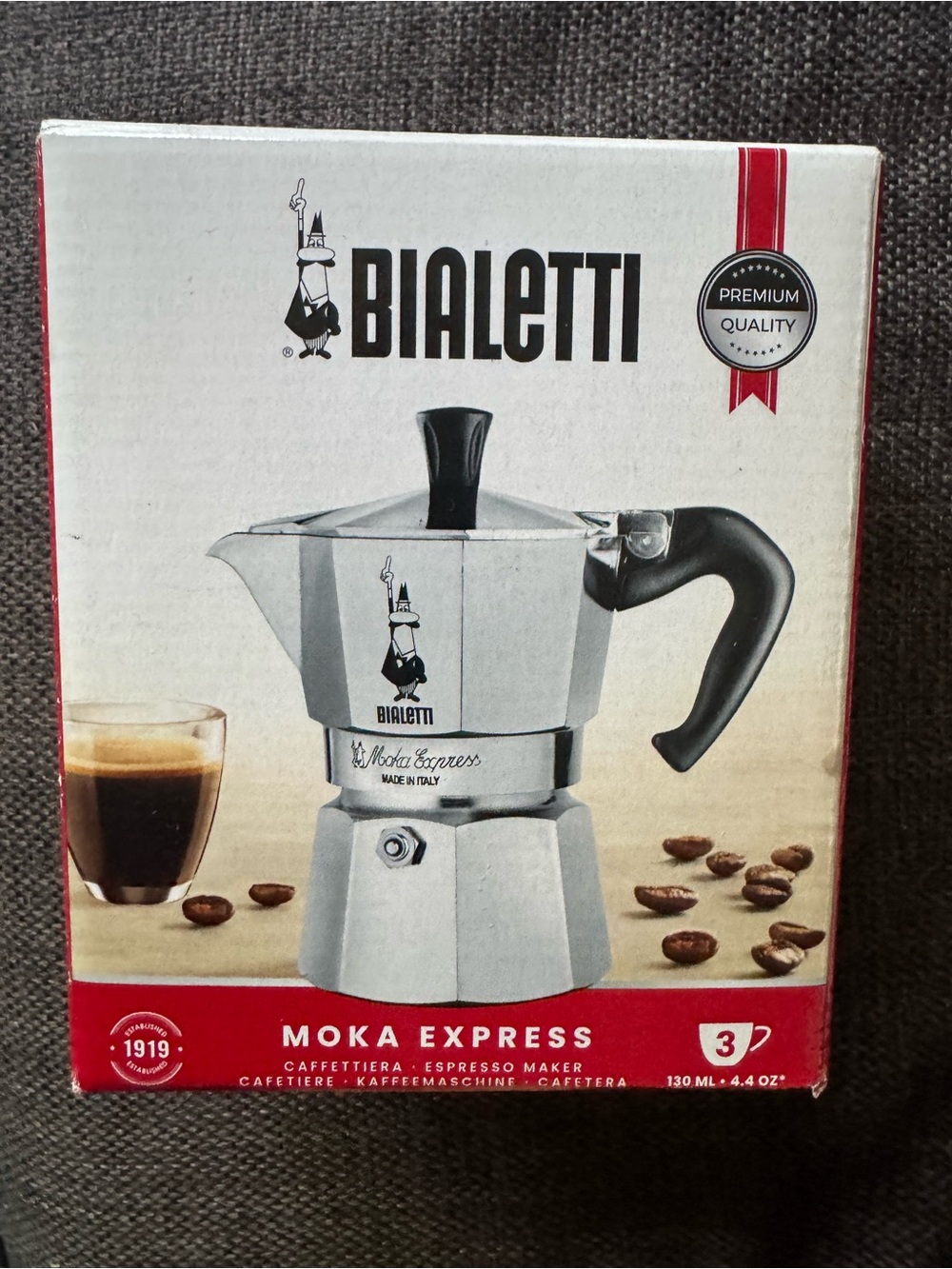 Bialetti Moka Express Espresso Maker from Italy